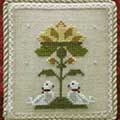 The 12 Sampler Days Of Christmas ornaments - Doves