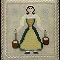 The 12 Sampler Days Of Christmas ornaments - Maids